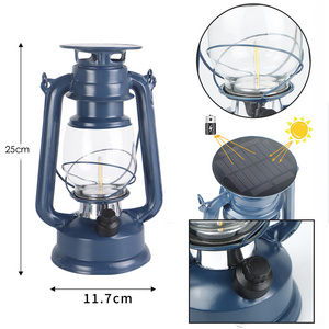 Revolving Lantern Camping Illumination Atmosphere Decorate Portable Hand Held USB Solar Energy Rechargeable Retro Outdoor IP67