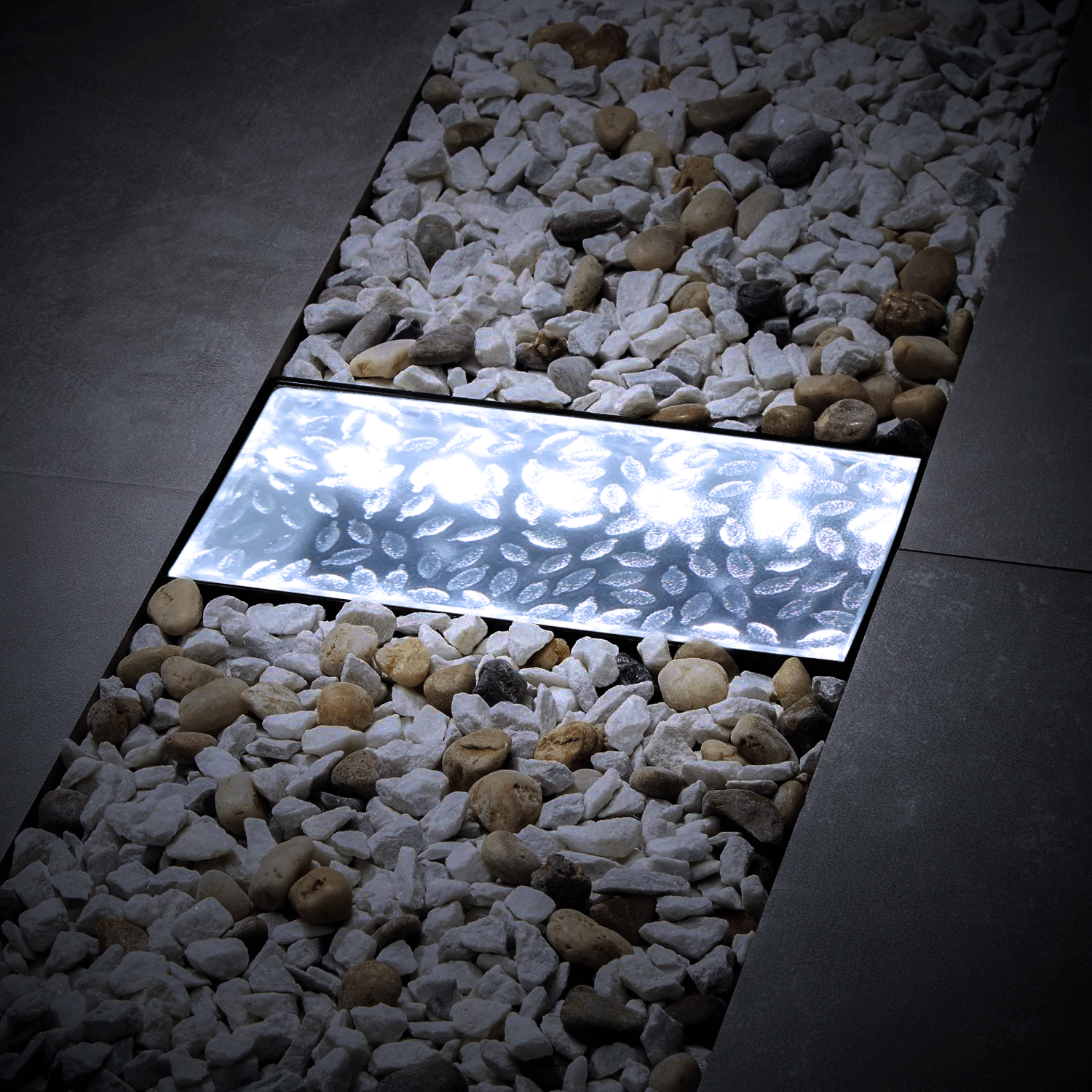 Outdoor Waterproof Crystal Glass Landscaping Lights Solar Ice Brick Buried Light LED Eco-friendly Plastic Garden Rectangle IP65