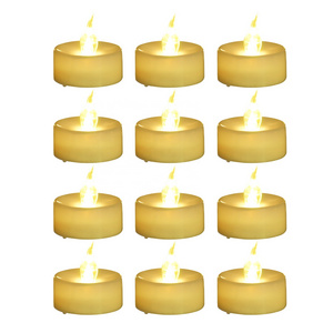 12Pcs Flickering Flameless Candles Electric Battery Votive Candles for Table Centerpiece Halloween Christmas