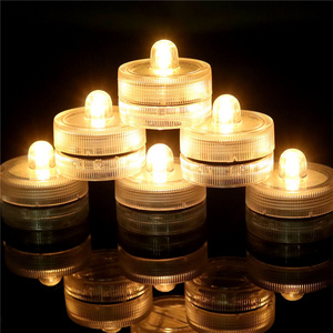 Battery Operated Waterproof Submersible Tealight Colorful Diving Lights Water Flickering LED Tealight Candles