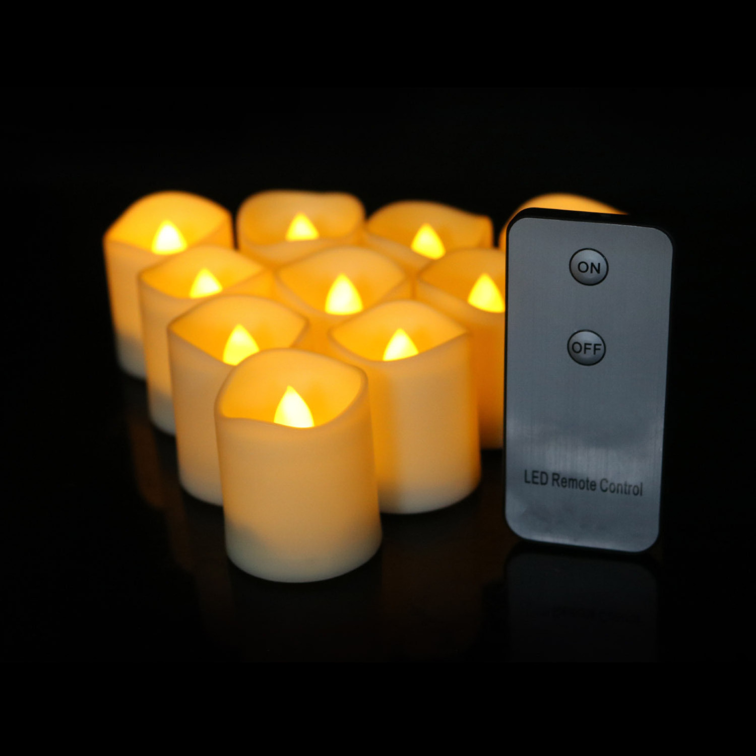 12 Pack Flameless LED Tealight Candle Battery Operated Tea Light Candle with Remote For Wedding Home Party Decoration