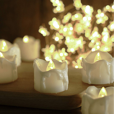 Led Tealight Candle Warm White Flickering Tea Light Candles Battery Operated With Remote Control For Home Party Wedding Decor