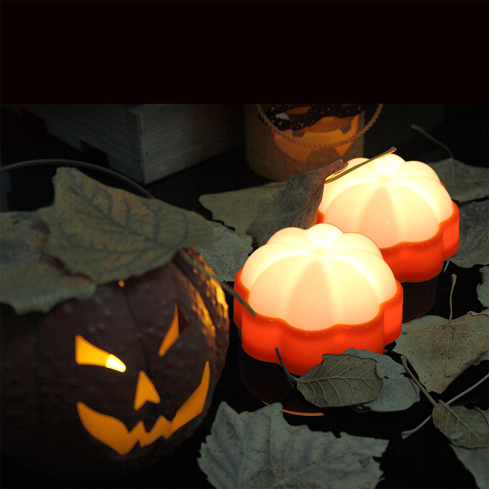 2024 New Design Halloween LED Pumpkin Lights 4 Pack Battery Operated Halloween Decorations with Remote Timers