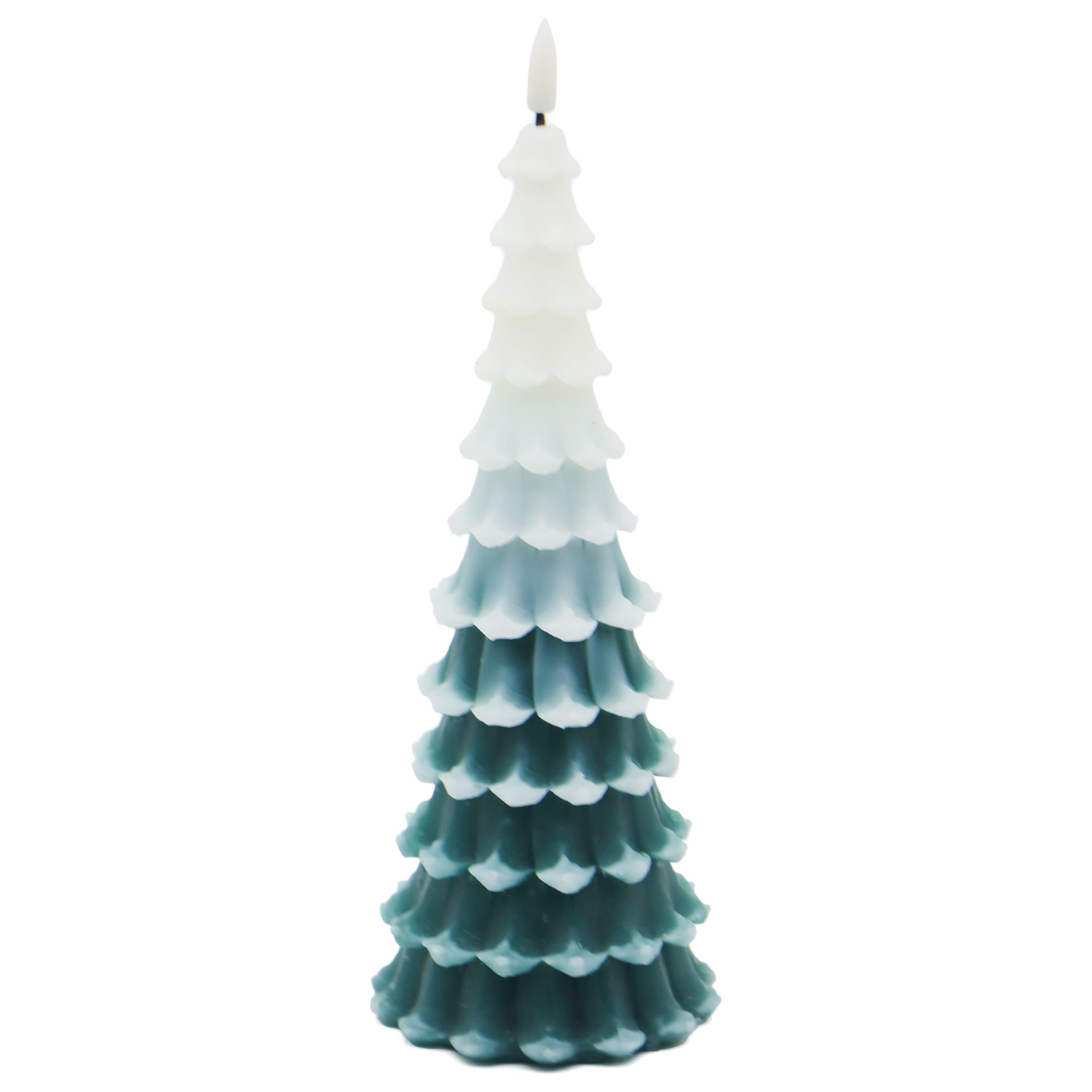 2024 New design Christmas tree real wax LED candle 3d tree candle christmas tree shape home decorations real wax LED candles