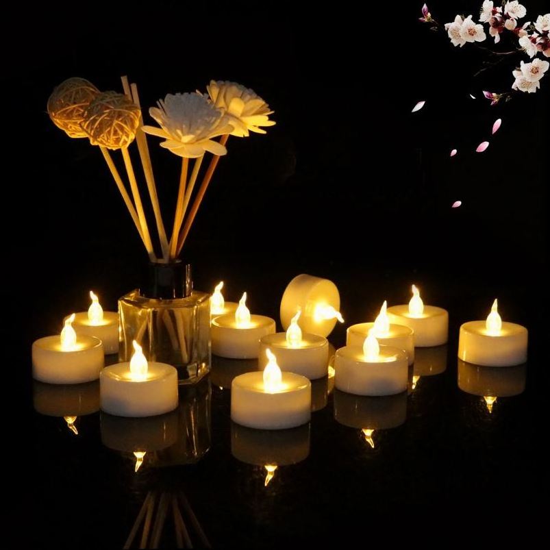 Flickering LED Tealight Flickering LED Flameless Tealight Candle For Birthday Party