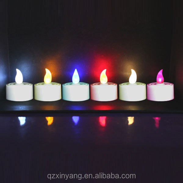 Wholesale Color Changing Plastic Glow Led Tea Light Flameless Candle