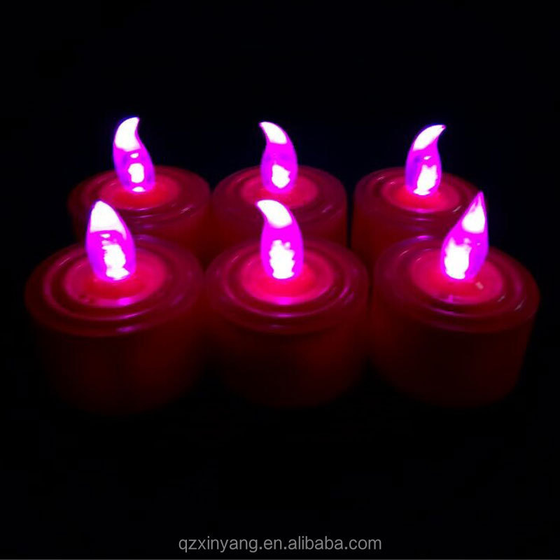 Wholesale Color Changing Plastic Glow Led Tea Light Flameless Candle