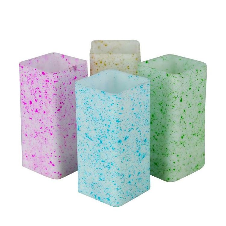 White Square Candle Wholesales Blow LED Candle For Home Decoration