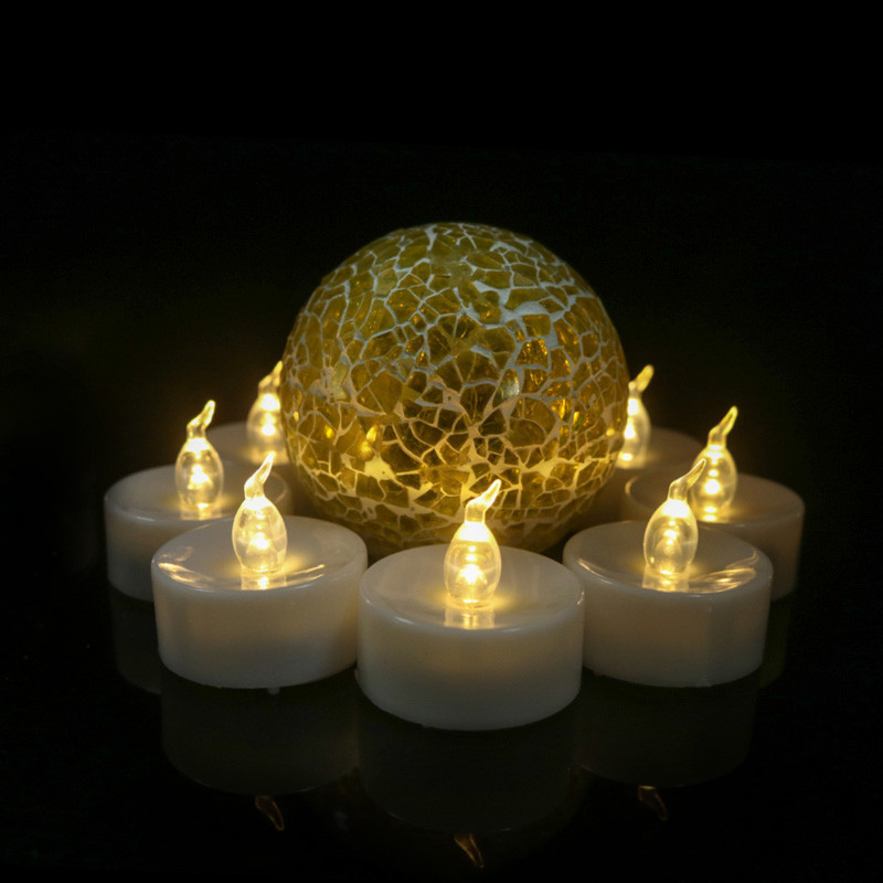 Flameless Tea light Candles With Remote Yellow Flickering LED Candle Battery Operated Tea Light For Home Wedding Christmas Decor