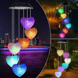 Solar Hanging Light Colorful Changing, Home and Garden Decoration Solar Wind Chime, Outdoor Decoration Wind Chime Light