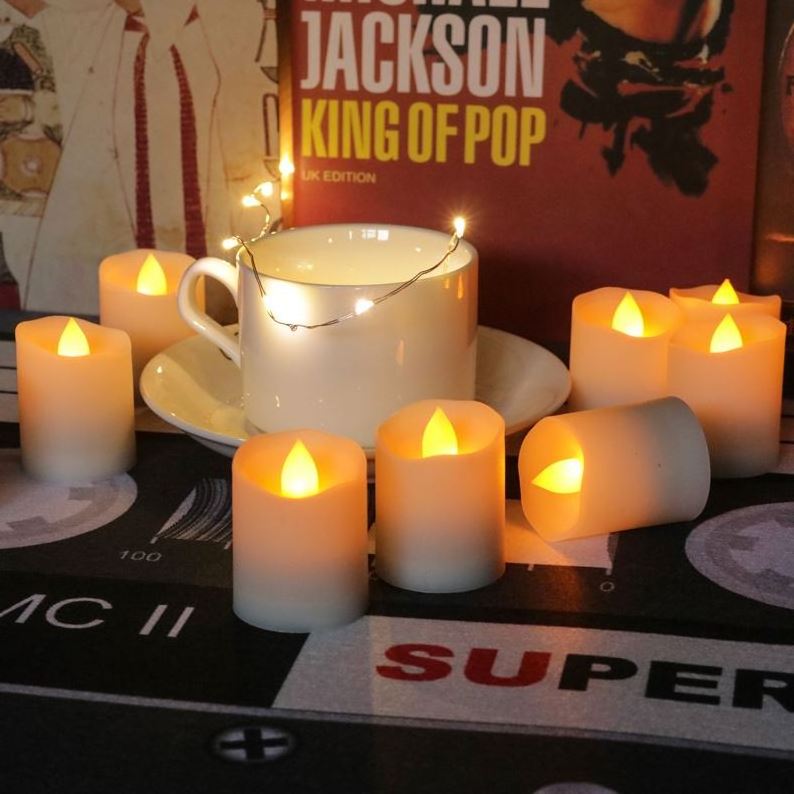 Plastic LED Tea Light Flameless LED Candle Tealight With Remote Control