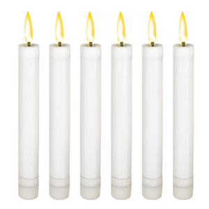 LED Flameless Taper Candles  Battery Operated Window Candles with 3D Flickering Flame for Fireplace Xmas Halloween