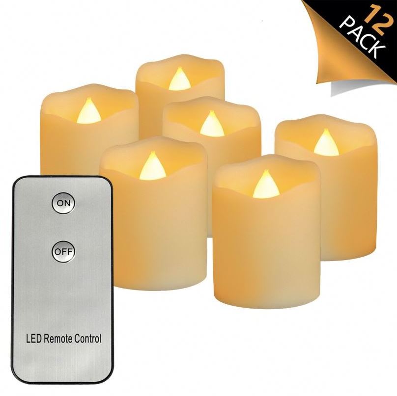 Plastic LED Tea Light Flameless LED Candle Tealight With Remote Control