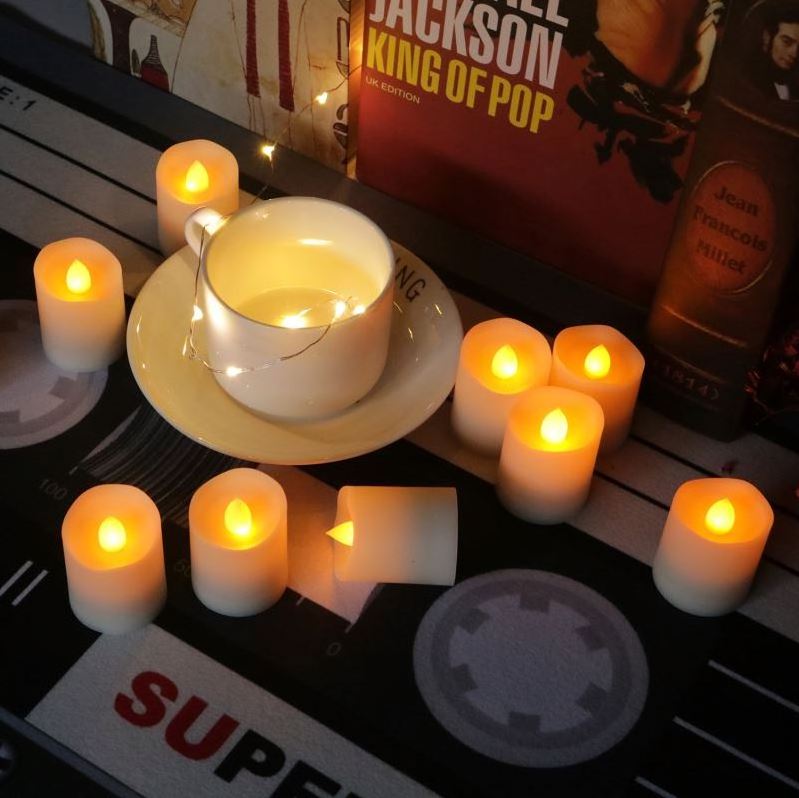 Plastic LED Tea Light Flameless LED Candle Tealight With Remote Control