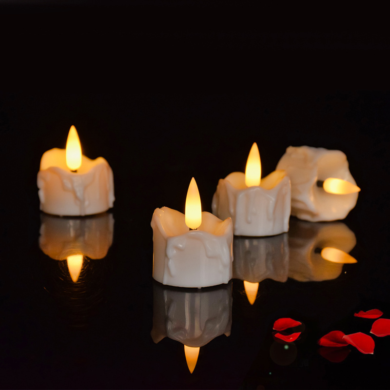 Fashion Flameless Led Tealight Candle 3D Flameless Flickering LED Candle With Remote Battery Operated Tea light Festival,Parties