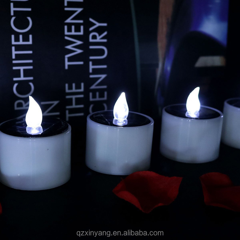 Solar Led Candle Hot Sale Outdoor Rechargeable Solar Power Cemetery Candle