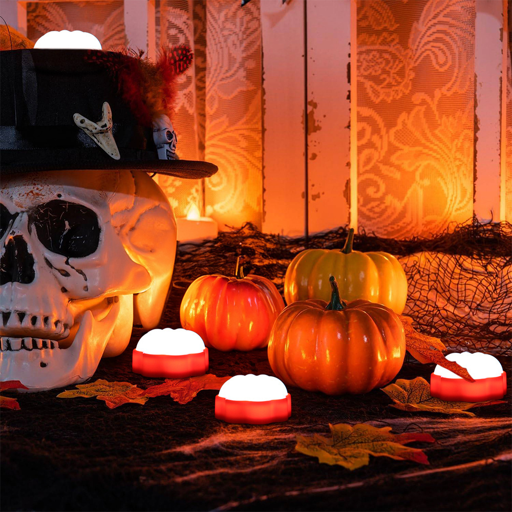 Halloween Pumpkin Light Customized Remote Control Halloween Decorations Flickering Effect Pumpkin Shaped Candle Light