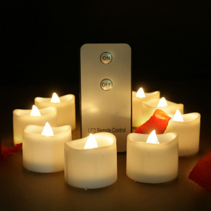 Battery Tea Lights Bulk Long-Lasting Tea Lights Flameless Flickering 2Keys remote control for Home Decoration