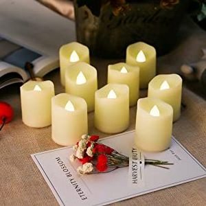 Battery Operated Tea Lights Candles Flameless Votive Candle with Remote Flickering LED Tealight Candles Home Wedding Party