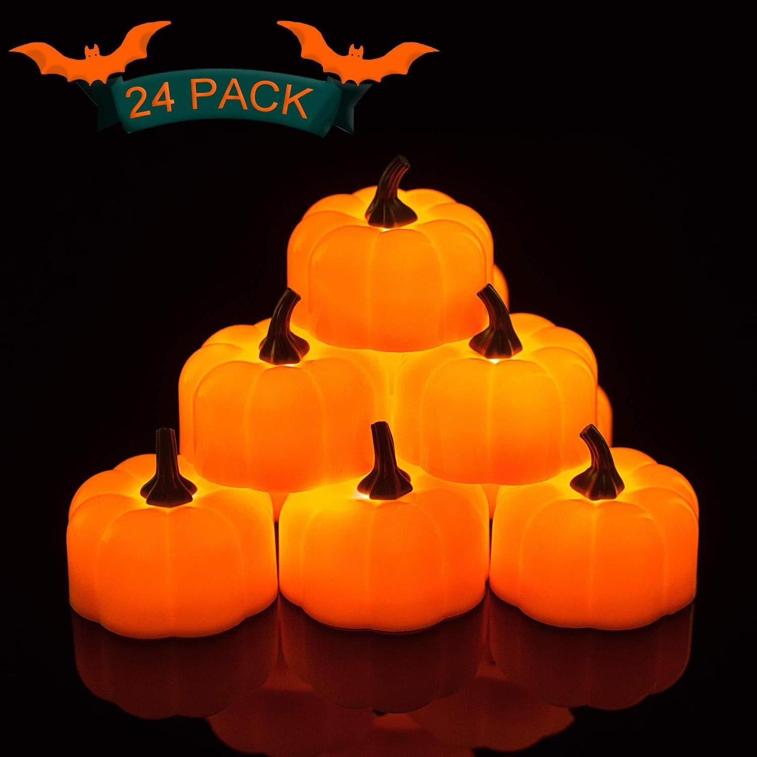 Aolaigle Wholesale Halloween Tea Light Candles,Led Pumpkin Lights,Hot Sllings 2024 Holiday Lights For Home Decoration