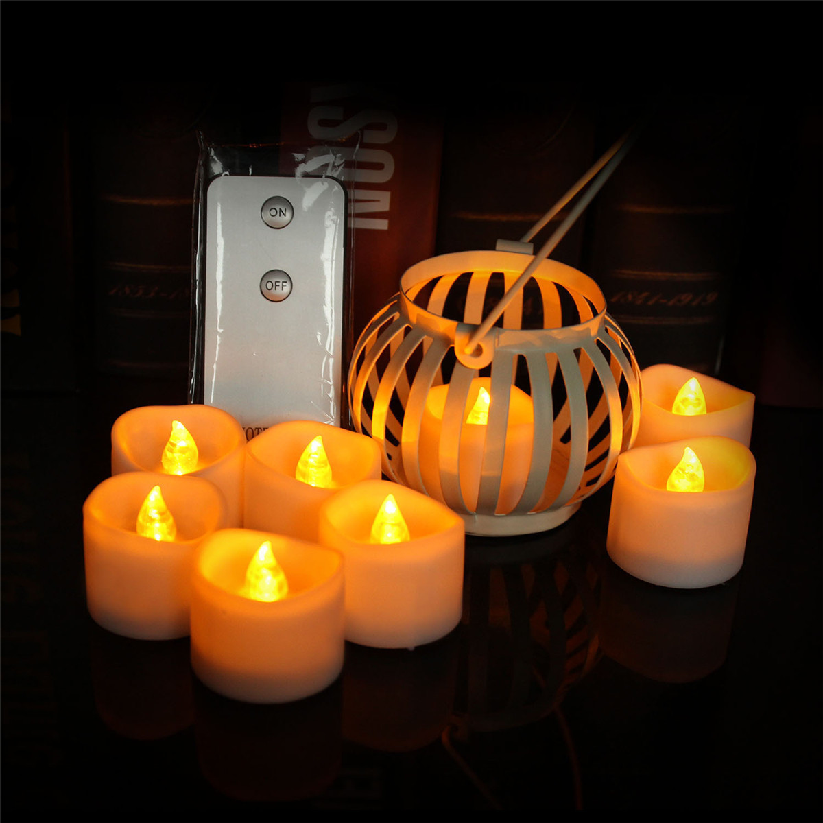 Classic 12PC Pack Remote Battery Operated LED Candle Light ,Diwali Diya Decoration Flameless Flickering LED Tealight Candles