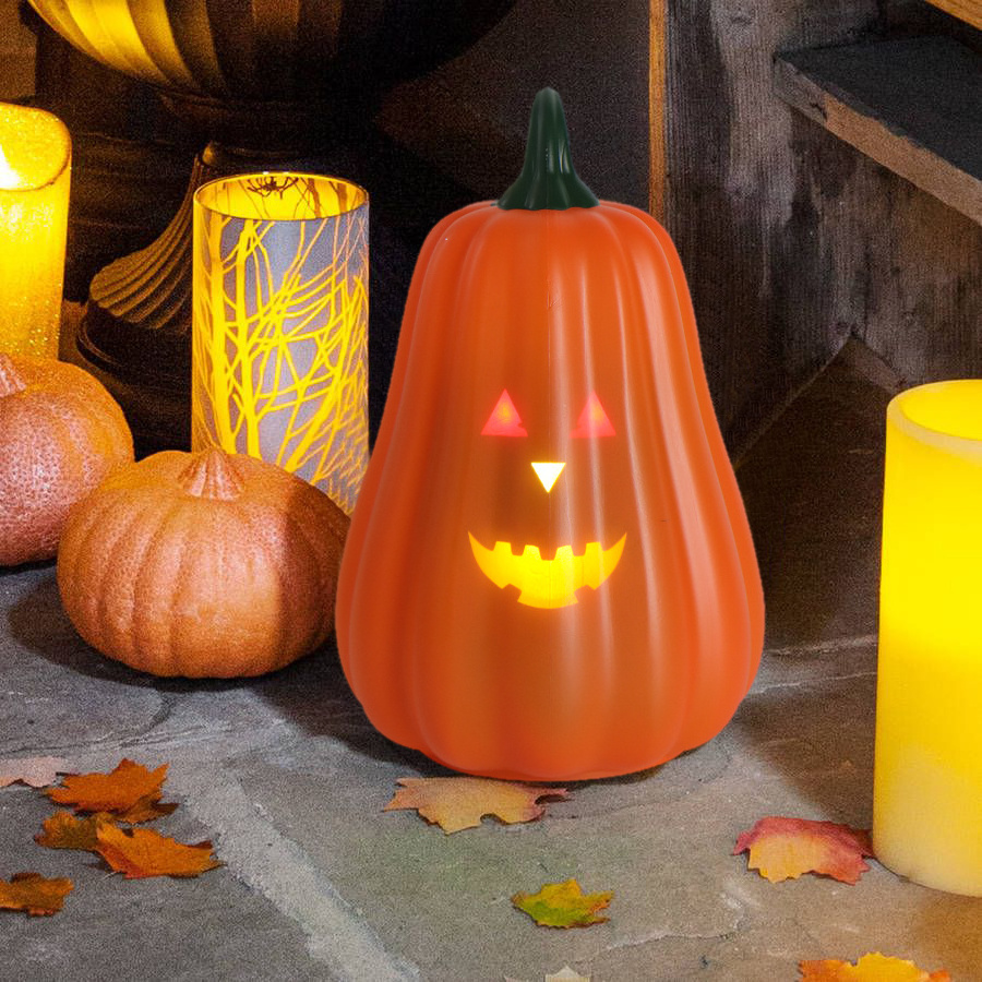 Halloween Decorations Pumpkin Lantern Creative Horror Music Voice Control Induction Function LED Light Halloween Party Supplies