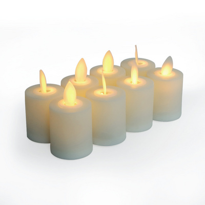 Hotsale Led Flameless Candles with Moving Flame Yellow Electric Taper Candles for Christmas Party Decoration