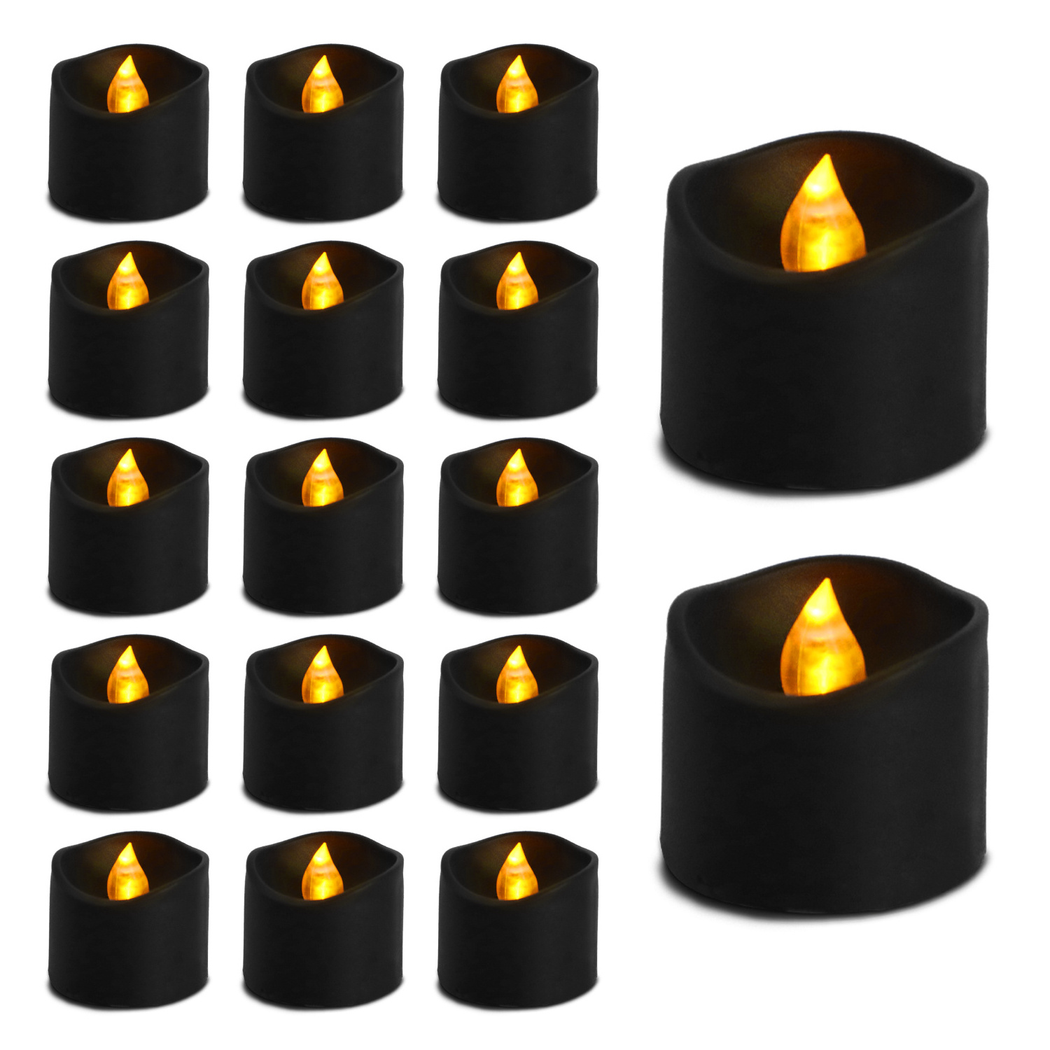 Factory 12pcs pack flameless small led tealight candle Battery Operated Electric Flameless Candles For Halloween Decoration