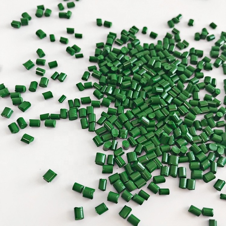 100% virgin Plastic PP/PE /ABS/PET Granulates green color masterbatch