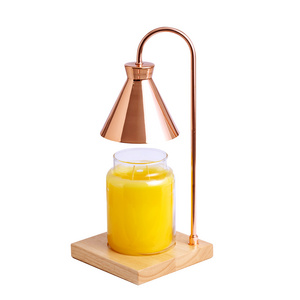 Contemporary Wood Base Material Fragrance Candle Warmer Lamp Home Wax Melter No Open Flame Aroma Lamp Table Incense Lantern