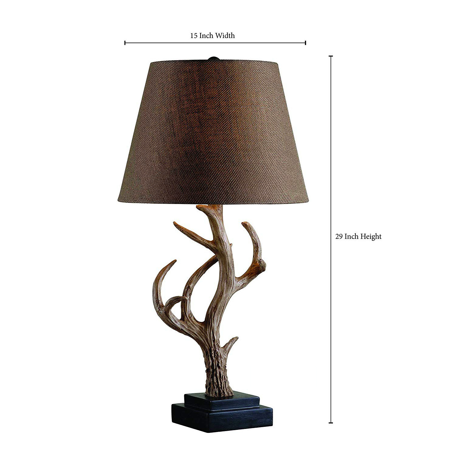 American style resin antler table lamp classic unique retro decorative lamps living room bedside desk lamp vintage natural