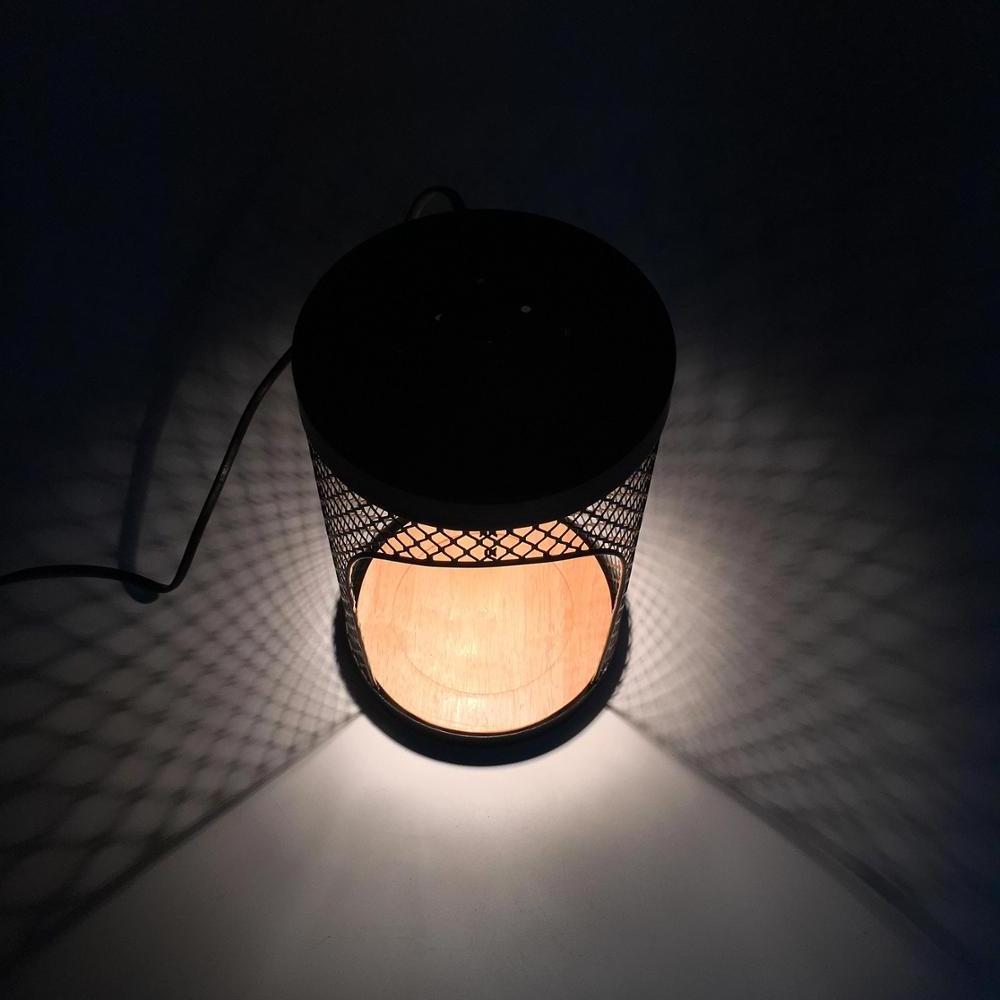 KC CE 110V 220V Pretty Grid Cage Electric Metal Candle Warmer Lantern Lamp black bedroom living room wax melt candle warmer