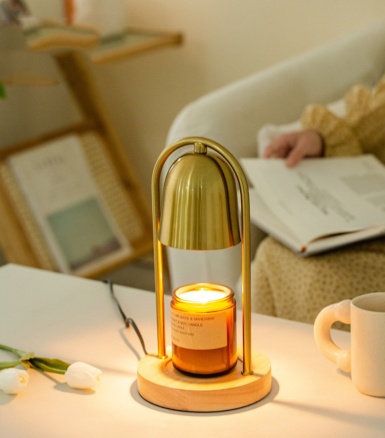 Modern Cheap Retail Round Candle Warmer Lamp Electric Aroma Burner Indoor Fragrance Bedside Lamp Wax Tart Melt Warmer Tea Light