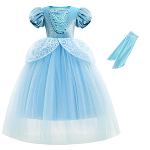 Christmas Halloween Princess Dress Roleplay Kids Cos Costumes For Girl Cinderella