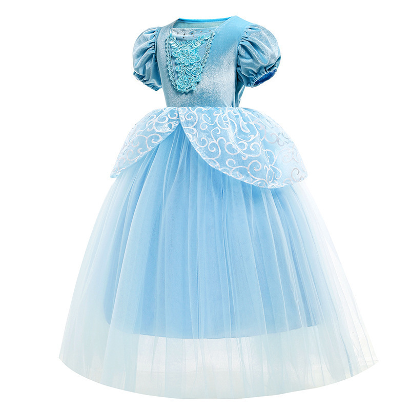 Christmas Halloween Princess Dress Roleplay Kids Cos Costumes For Girl Cinderella