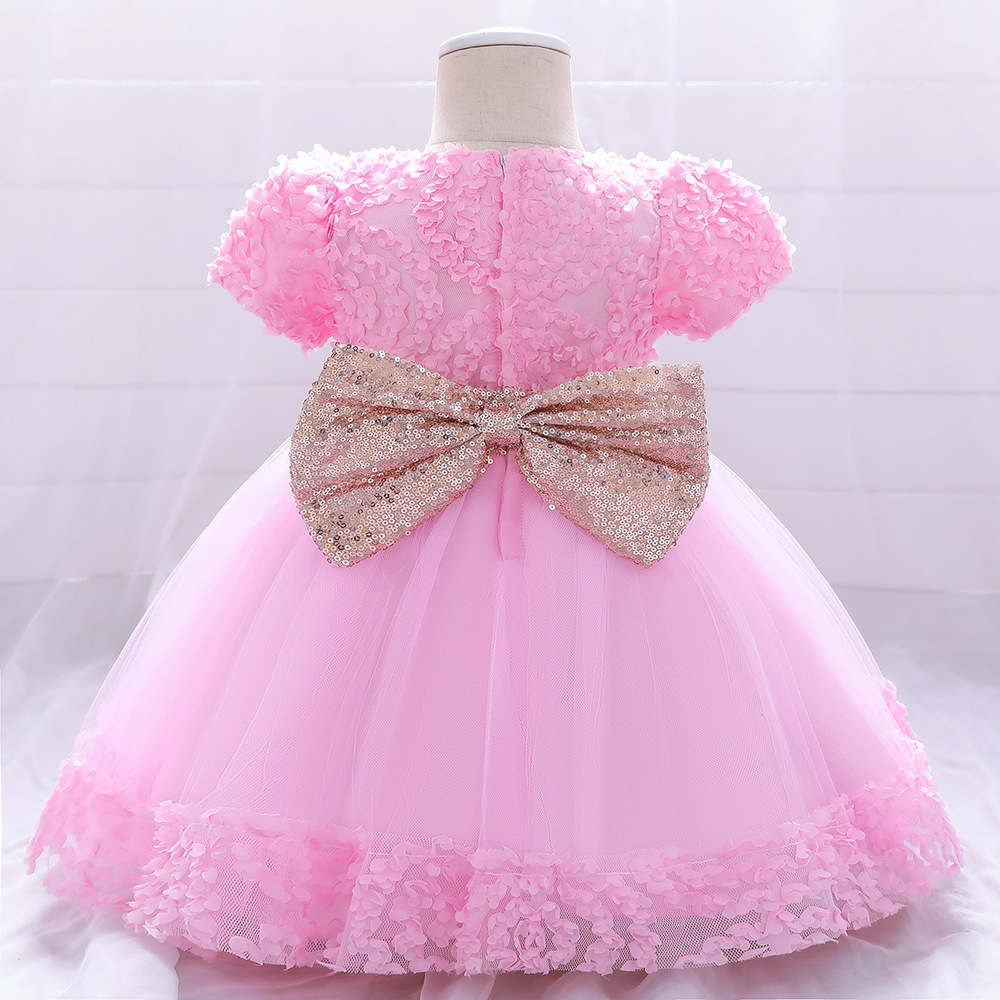 Baby Events Party Wear Tutu Tulle Infant Christening Gowns Girls Toddler Evening Dress  Princess Dresses