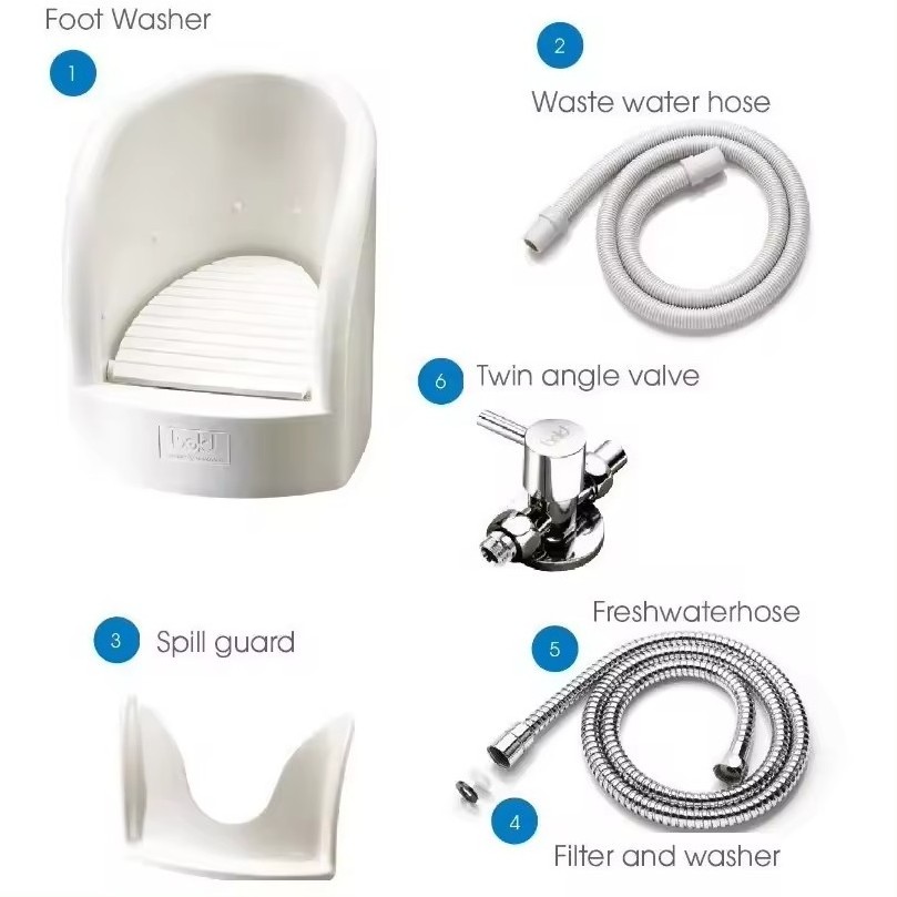 Portable Muslim Foot Washer Workplace Prayer Wudumate Outdoor Bathroom Basin With Wudu Foot Washer