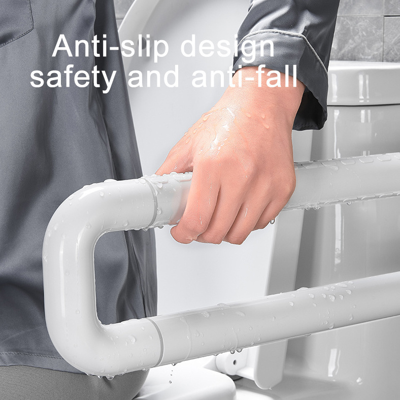 Bathroom Accessories Anti-slip Toilet Hand Rail WC Armrest Handles U Shape Disabled Grab Bar For Hosptail