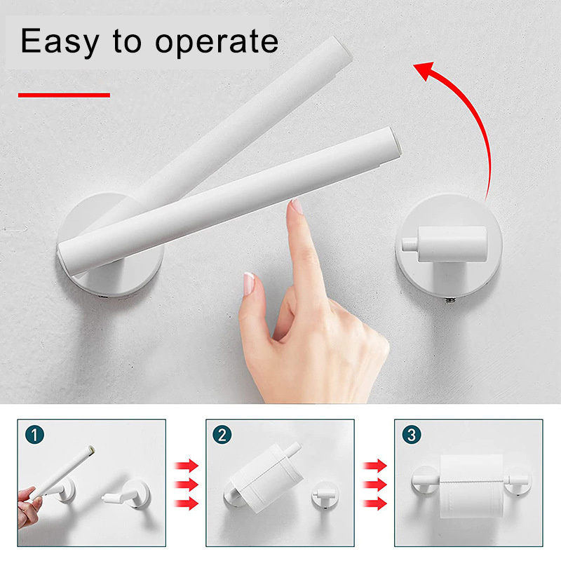 304 Stainless Steel Toilet Paper Holder Roll Paper Bathroom Tissue Holder Removable And rotatable