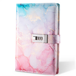 Hot sale new product PU leather lock  notebook journal book writing and protection journal, diary with lock