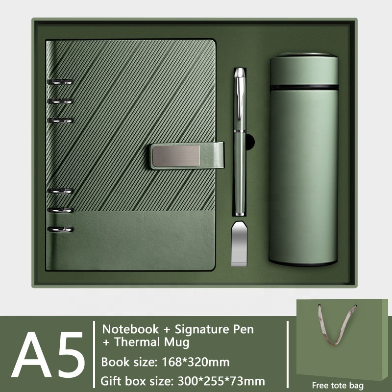 Hot Selling Business Companion Personalised Notebook Gift Set 2024 Pens with Custom Logo