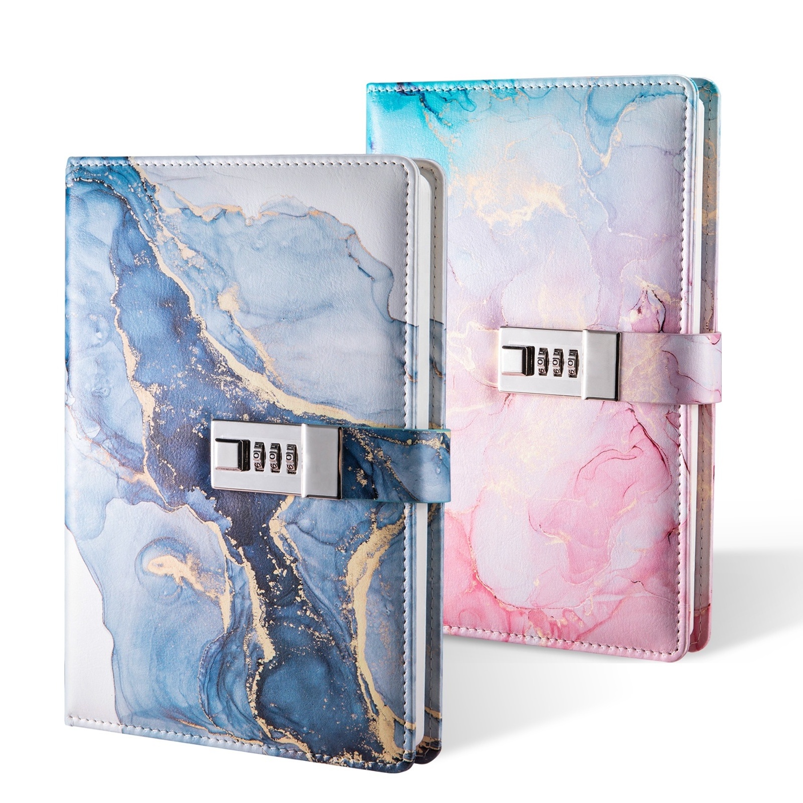 Hot sale new product PU leather lock  notebook journal book writing and protection journal, diary with lock