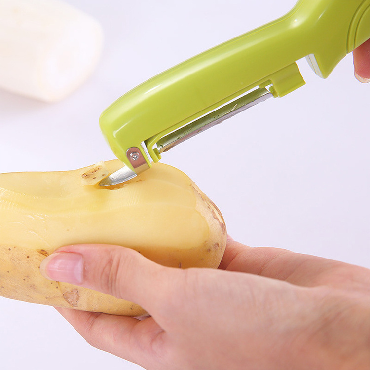 Electric Peeler for Fruit Vegetables Stainless Steel Vegetable Peeler Knife Carrot Potato Peeling Machine