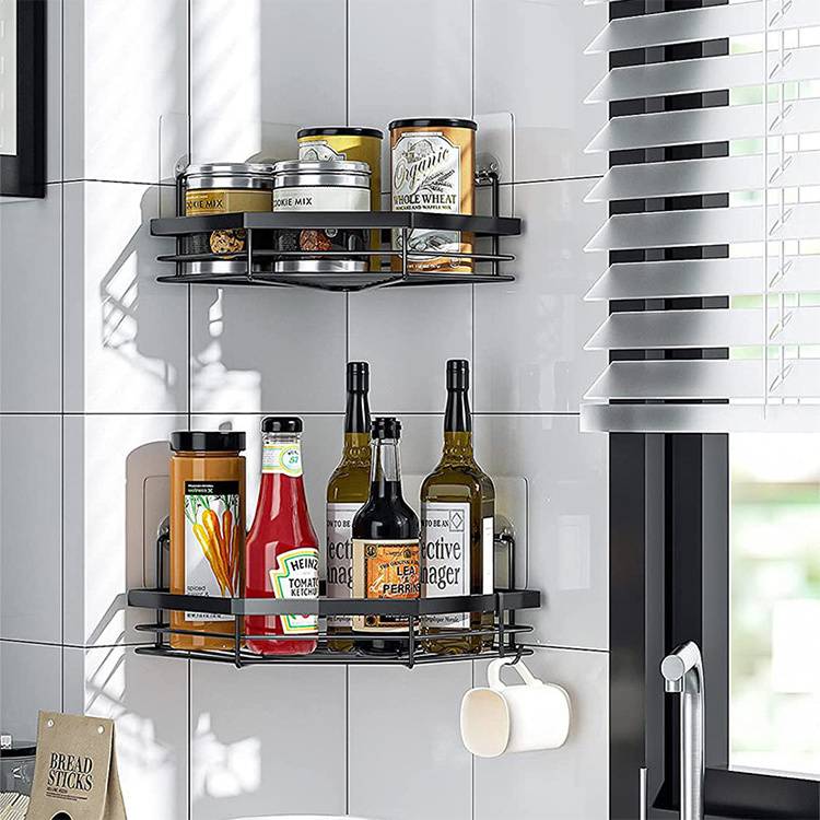 Most selling Bathroom Triangular Shelving Wall-Mounted Storage Rack stainless steel shower shelves caddy corner