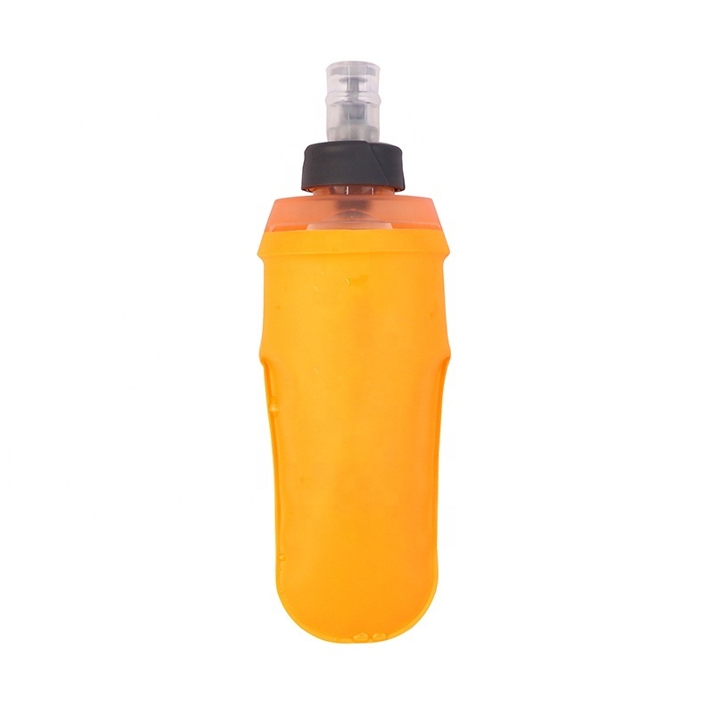 Oem/Odm Folding Bottle Foldable 250Ml 350Ml 500Ml Tpu Running Foldable Collapsible Rotary Switch Bite Valve Soft Water Bottle