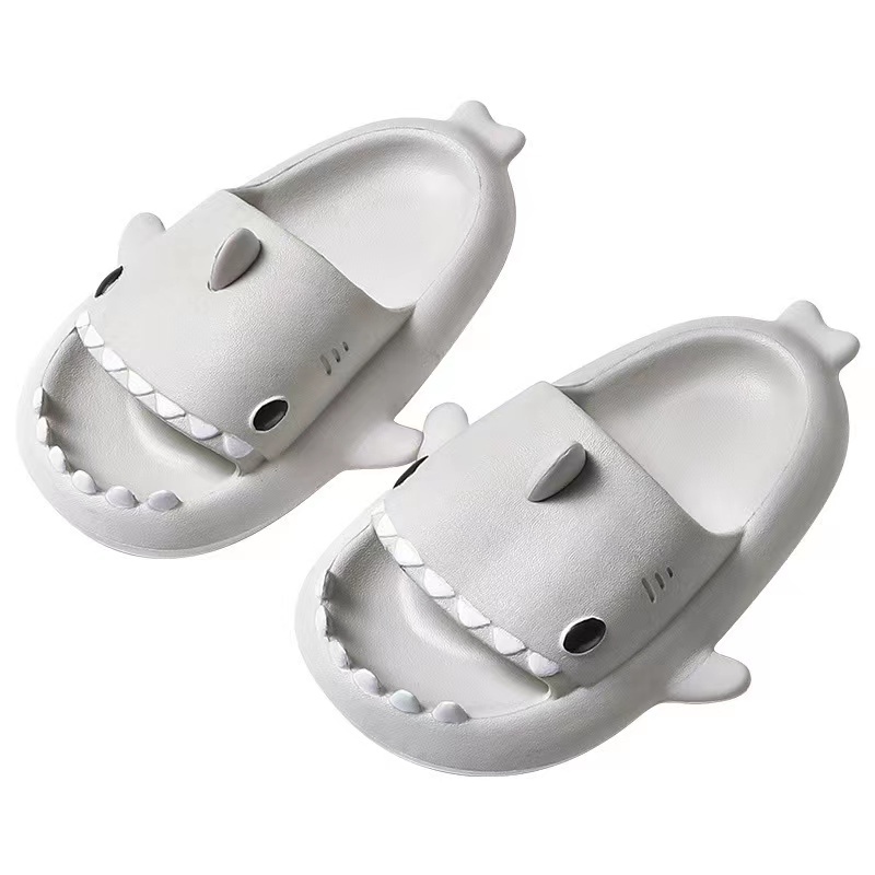 Shark cartoon slippers summer household children's shoes non-slip soft bottom sandals and slippers