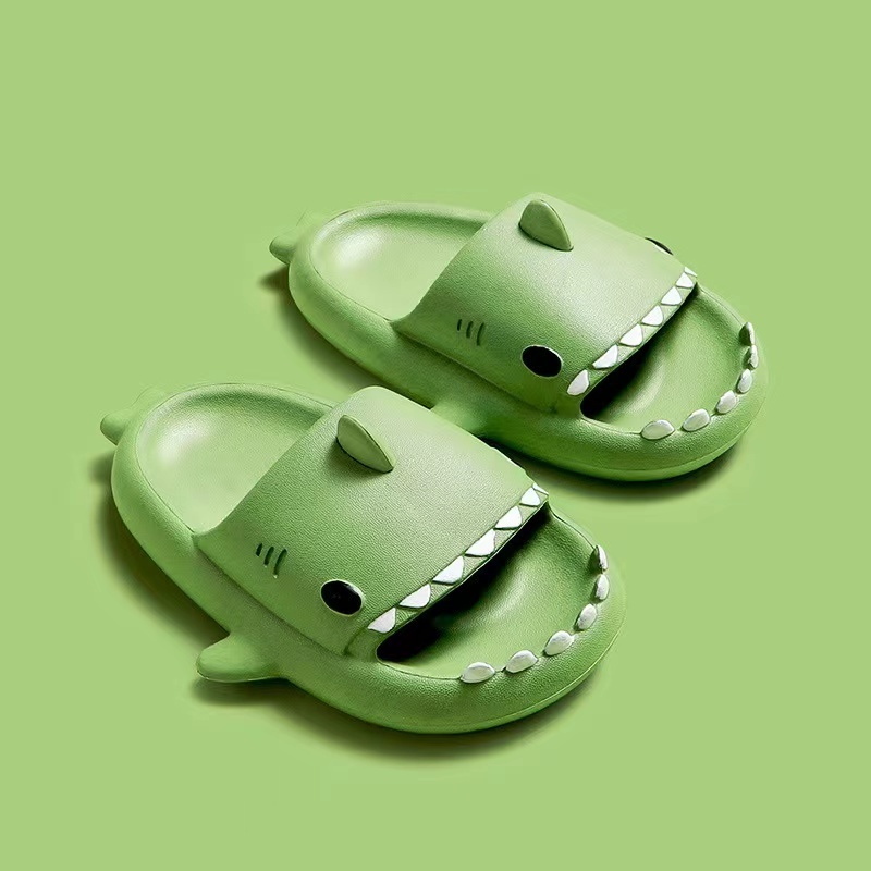 Shark cartoon slippers summer household children's shoes non-slip soft bottom sandals and slippers