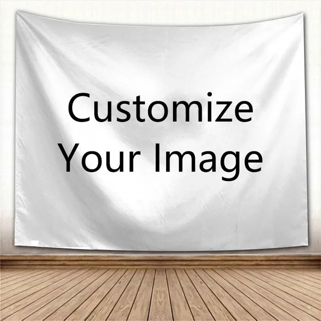 Customized Digital Printed Photo Tapestry Wall Hanging Art  for Living Room