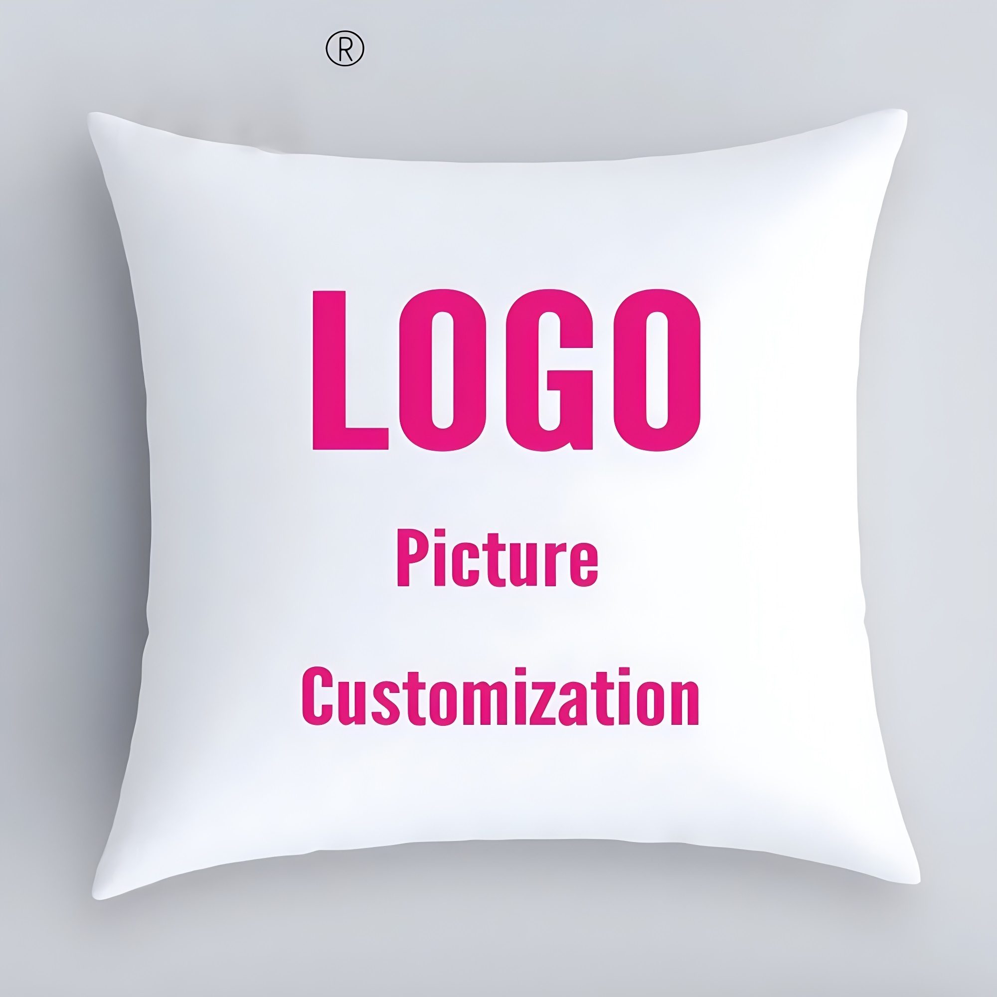 Picture Logo Customization Soft Short Plush Velvet Decorative Pillow Case Hotel Home Custom 45x45CM Cushion Cover