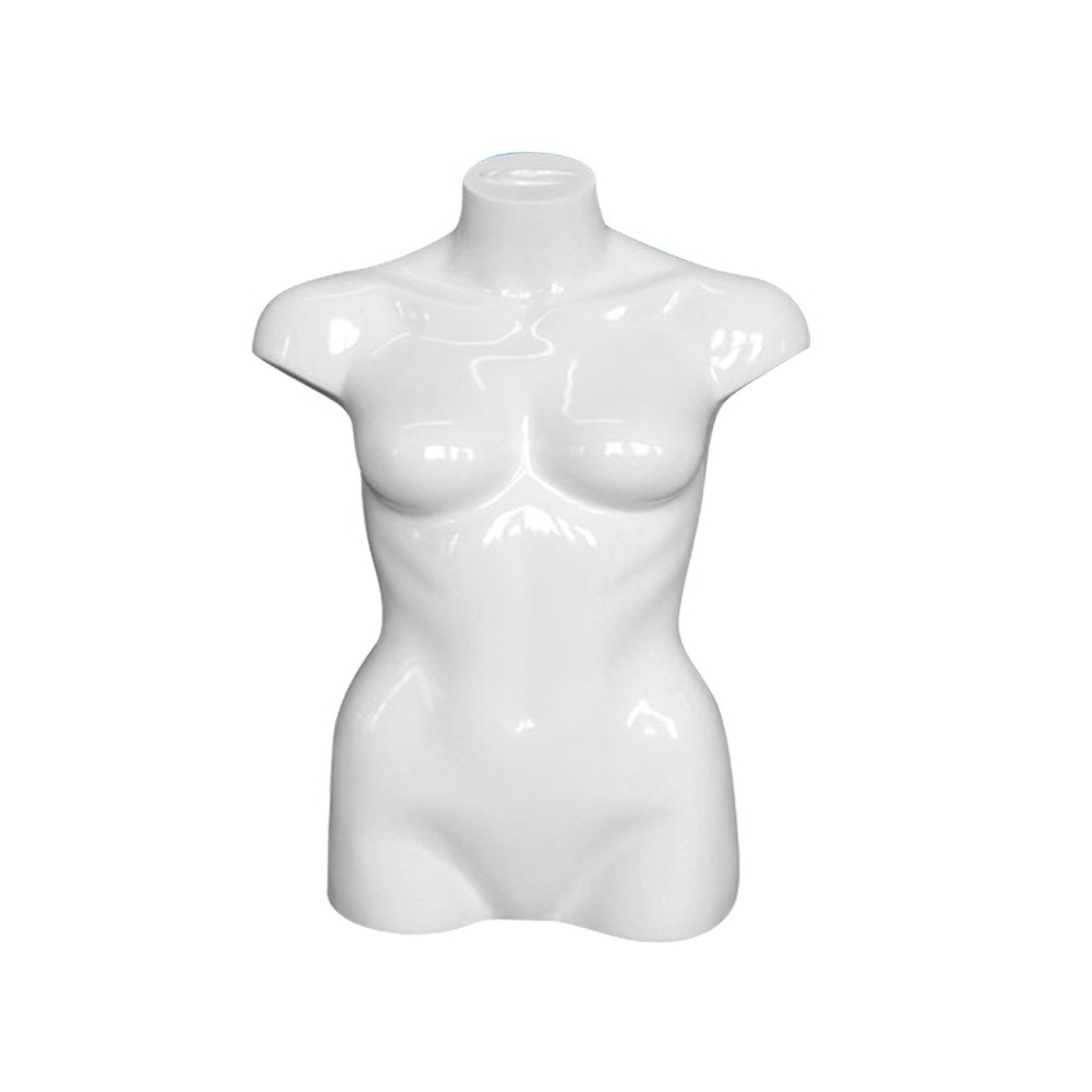 Fashion Female Upper Body Torso Mannequin Plastic Female And Male Bra Display Female Mannequin